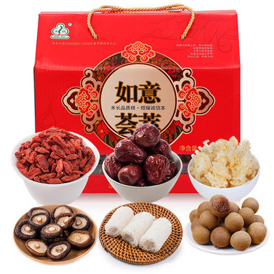 禾煜菌菇禮盒如意薈萃1571g 山珍干貨與傳統(tǒng)文化的完美融合